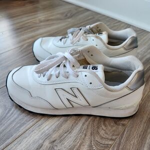 New Balance White and Gray Sneakers